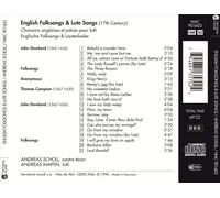 ENGLISH FOLKSONGS & LUTE SONGS NEW CD