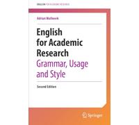 English for Academic Research – Grammar, Usage and Style
