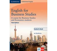 English for Business Studies C1, 3rd edition: A course for Business Studies and Economics Students. Student's Book