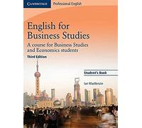 English for Business Studies Student's Book: A Course for Business Studies and Economics Students (Cambridge Professional English)