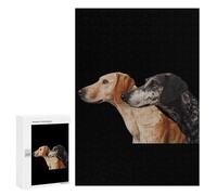 English Foxhounds Dogs Wooden Jigsaw Puzzles for Adults Funny Brain-Teasing Game Idea Puzzle Gift