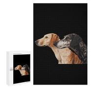 English Foxhounds Dogs Wooden Jigsaw Puzzles for Adults Funny Brain-Teasing Game Idea Puzzle Gift