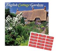 English Gardens Calendar 2026 | 16 months | with FREE Organisational Stickers, English Gardens Gift