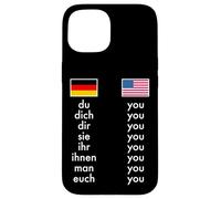 English German Grammar Learning Funny Teachers Case for iPhone 15