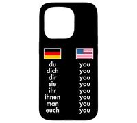 English German Grammar Learning Funny Teachers Case for iPhone 15 Pro
