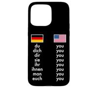 English German Grammar Learning Funny Teachers Case for iPhone 15 Pro Max