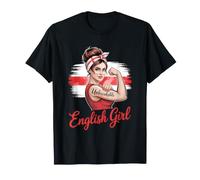 English Girl Unbreakable Pride Strong England Flag T-Shirt