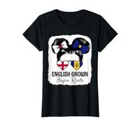 English Grown Bajan Roots Girl England Barbados Heritage T-Shirt