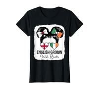 English Grown Irish Roots Girl England Ireland Heritage T-Shirt