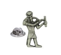 English Handmade Pewter Egyptian God Thoth Lapel Pin Badge 17 x 25 mm, Presented in a Gift Box