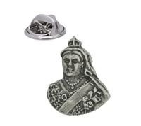 English Handmade Pewter Famous Britons Queen Victoria Lapel Pin Badge 20 x 25 mm
