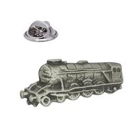 English Handmade Pewter Flying Scotsman Steam Train Lapel Pin Badge 25 x 10 mm, Presented in a Gift Box