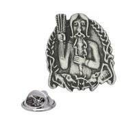 English Handmade Pewter Freyr Norse God Lapel Pin Badge 22 x 25 mm