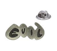 English Handmade Pewter Good Evil Lapel Pin Badge Halloween, 25 x 10 mm, Presented in a Gift Box