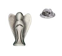 English Handmade Pewter Guardian Angel Lapel Pin Badge 20 x 15 mm