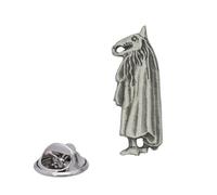 English Handmade Pewter Mari Lwyd Wales Lapel Pin Badge 10 x 25 mm