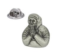 English Handmade Pewter Mother Teresa Lapel Pin Badge 20 x 25 mm, Presented in a Gift Box