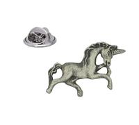English Handmade Pewter Unicorn Lapel Pin Badge 15 x 25 mm