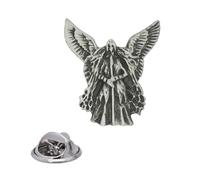 English Handmade Pewter Valkyrie Viking Norse Mythology Lapel Pin Badge 20 x 23 mm