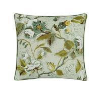 English Heritage Craven Street Floral Cushion 50cm x 50cm, Sage