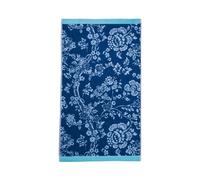 English Heritage Eagle House Damask Bath Sheet, Cobalt