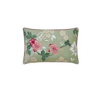 English Heritage Eagle House Embroidered Bolster Cushion Green Mix