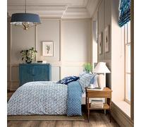 English Heritage St John's Trellis Duvet Cover Set Single Blue