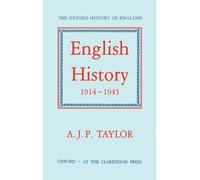 English History 1914-1945 by A.J.P. Taylor (English) Hardcover Book
