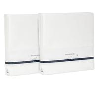 ENGLISH HOME 2 Pack Waterproof Mattress Protector, Breathable Microfiber Mattress Cover Sheet with Elastic Straps 30 cm Deep, Washable Bed Cover, Mattress Topper Pad, 150x200 cm, White, King