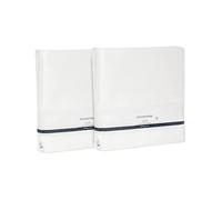 ENGLISH HOME 2 Pack Waterproof Mattress Protector, Breathable Microfiber Mattress Cover Sheet with Elastic Straps 30 cm Deep, Washable Bed Cover, Mattress Topper Pad, 90x190 cm, White, Single