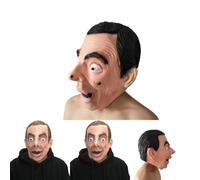 English Johnny Funny Mr Bean Latex Headgear Mask For And Christmas Halloween
