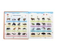 English Learning Book - ABS 29.5x24.5cm, Kids Speaking Book, Interactive Sound Design | Educational Vocabulary Study Toy, Preschool Language Books For Home, School, Daycare, Kindergarten, Travel