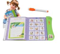 English Learning Talking Book - Preschool Interactive , Kids Letters Words Educational Toy, Fun Audio Learning Activities | For Boys Girls Early Childhood, Portable Fun Reading