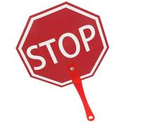 English Learning Tool Handheld Go/Staop Sign Double Side Street Warning Sign Teaching Aid for Classroom Teaching Interactive English Learning Materials for Kids