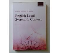 English Legal System in Context – 6th edition – Oxford University Press