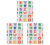English Letter Car Air Freshener, 3 Pcs Square Hanging Air Freshener Cards, Long Lasting Fragrance Scented Cards for Car, Home, Office Black-style