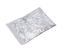 English Letter Nail Sequins Holographic Nail Glitter Letters Sequin Flakes Manicure Decoration Silver 50G