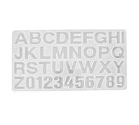 English Letters Number Pattern Silicone Mould DIY Chocolate Pudding Baking Tool High Temperature Food Grade Silicone for Home Baking Cake Dessert Making 36x19.5cm