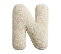 English Letters Pouffrer - Letter Printed Cushion, Modern Text Decoration, Square Pillow Case | Stylish Design with Comfortable Texture for Home Seating Spaces