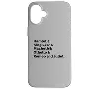 English Literature Fan Teacher Student William Shakespeare Case for iPhone 16 Plus