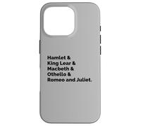 English Literature Fan Teacher Student William Shakespeare Case for iPhone 16 Pro