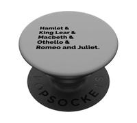 English Literature Fan Teacher Student William Shakespeare PopSockets Adhesive PopGrip