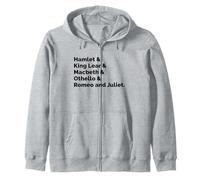 English Literature Fan Teacher Student William Shakespeare Zip Hoodie
