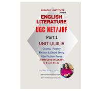 English Literature UGC NET JRF: Part 1, UNIT I,II,III,IV