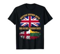 English Lithuanian British Grown England Lithuania Roots T-Shirt