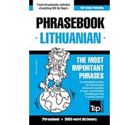 English-Lithuanian phrasebook & 3000-word topical vocabulary: 210 (American English Collection)