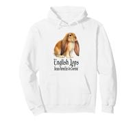 English Lop Rabbits Because Normal Ears Are Overrated Pullover Hoodie