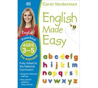 English Made Easy: The Alphabet, Ages 3-5 (Preschool): Supports the National Curriculum, English Exercise Book (Made Easy Workbooks)