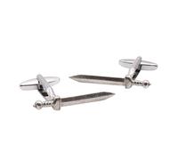 English Made Gladiator Roman Sword Pewter Cufflinks Presented in a Cufflink Box