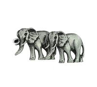 English Made Pewter Elephant Safari Animal Cufflinks Presented in a Box